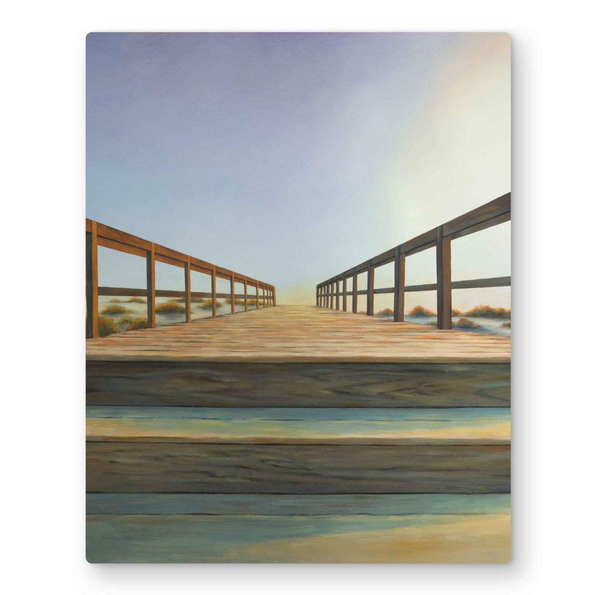 C1MP1620JT7RWG 16 x 20 in. Footbridge - Bridge Livingroom Metal Print Wall Art - Home Decor Art