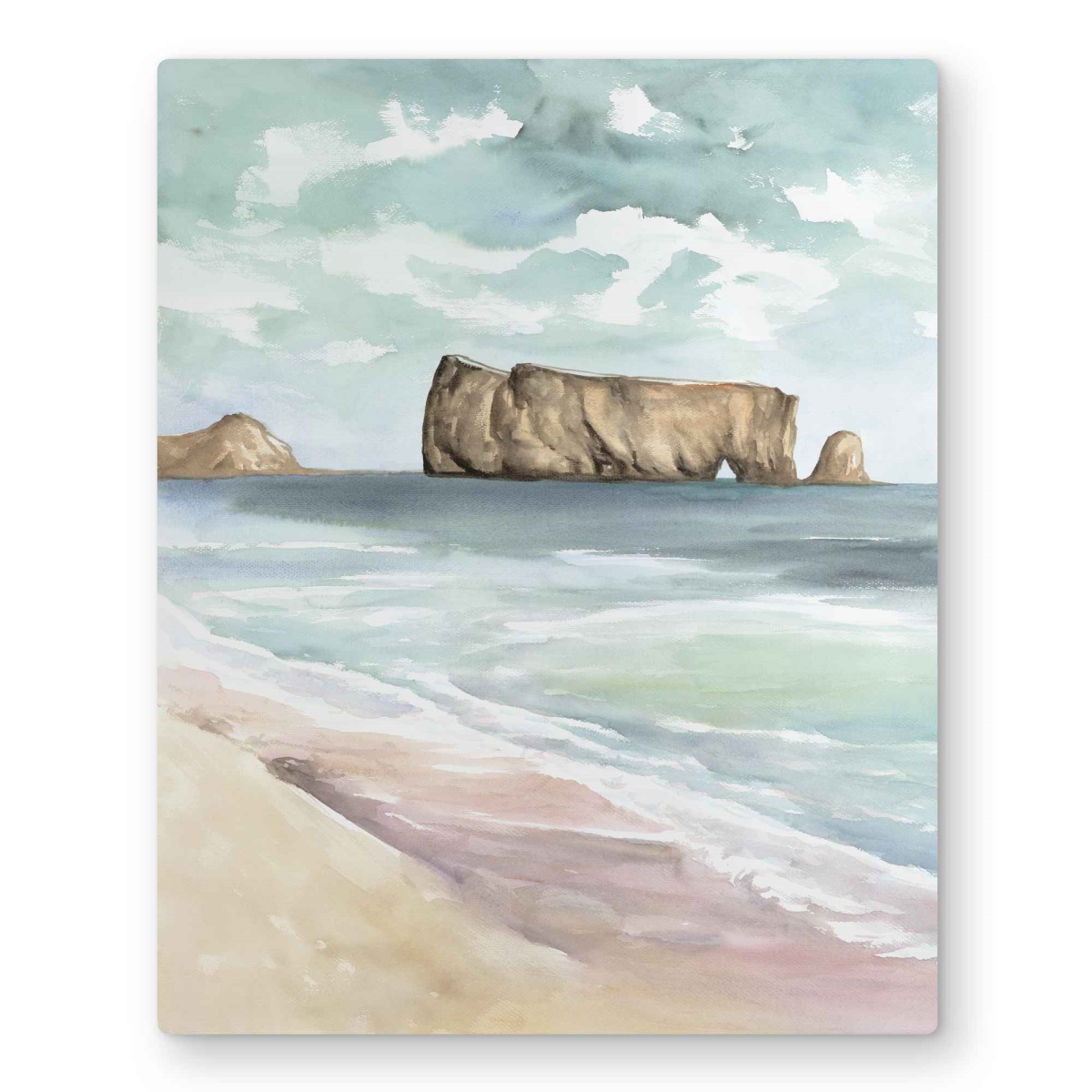 C1MP1620Q8M9VM 16 x 20 in. Rocher Perch - Minerals Marine Metal Print Wall Art for Home Decor