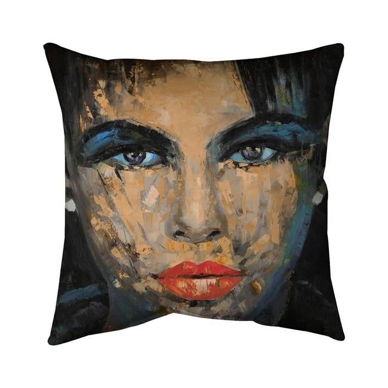 20 x 20 in. Abstract Female Portrait-Double Sided Print Indoor Pillow