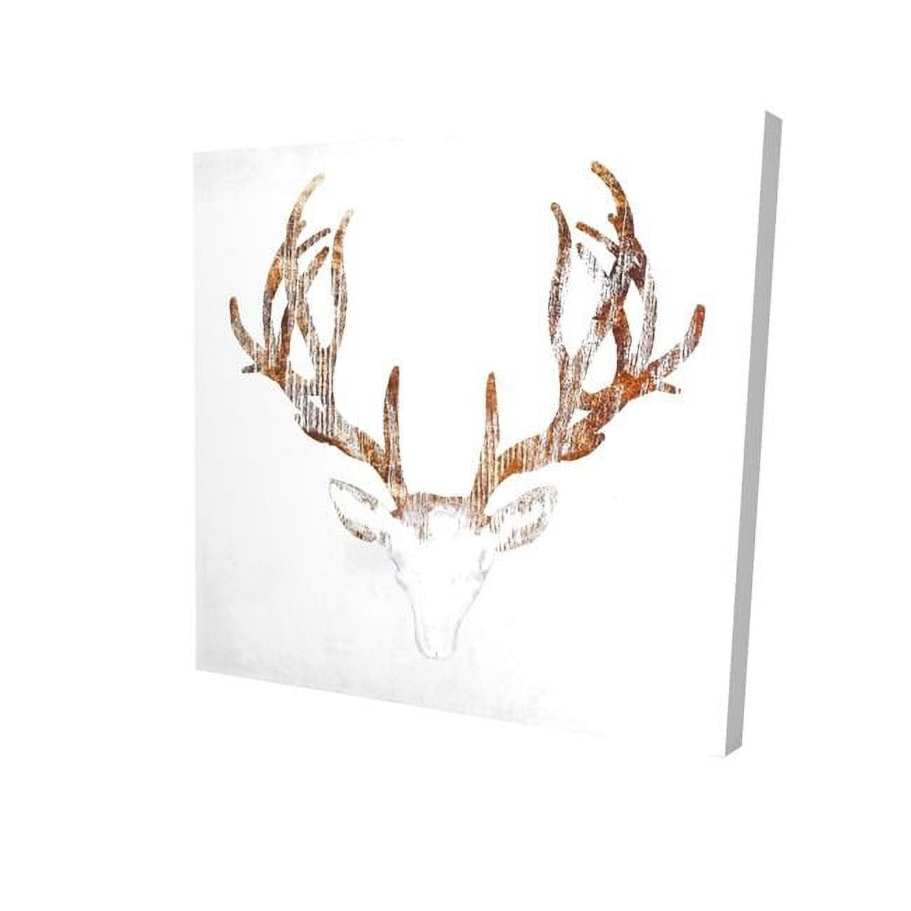 8 x 8 in. Wood Looking Deer Head-Print on Canvas