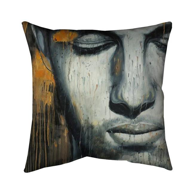 20 x 20 in. Abstract Man Face-Double Sided Print Indoor Pillow