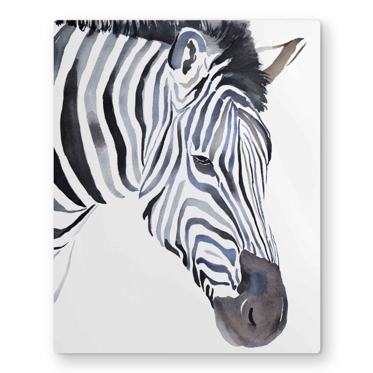C1MP1620OOJHZZ 16 x 20 in. Zebra Bedroom Animals Metal Print Wall Art - Unique Home Decor