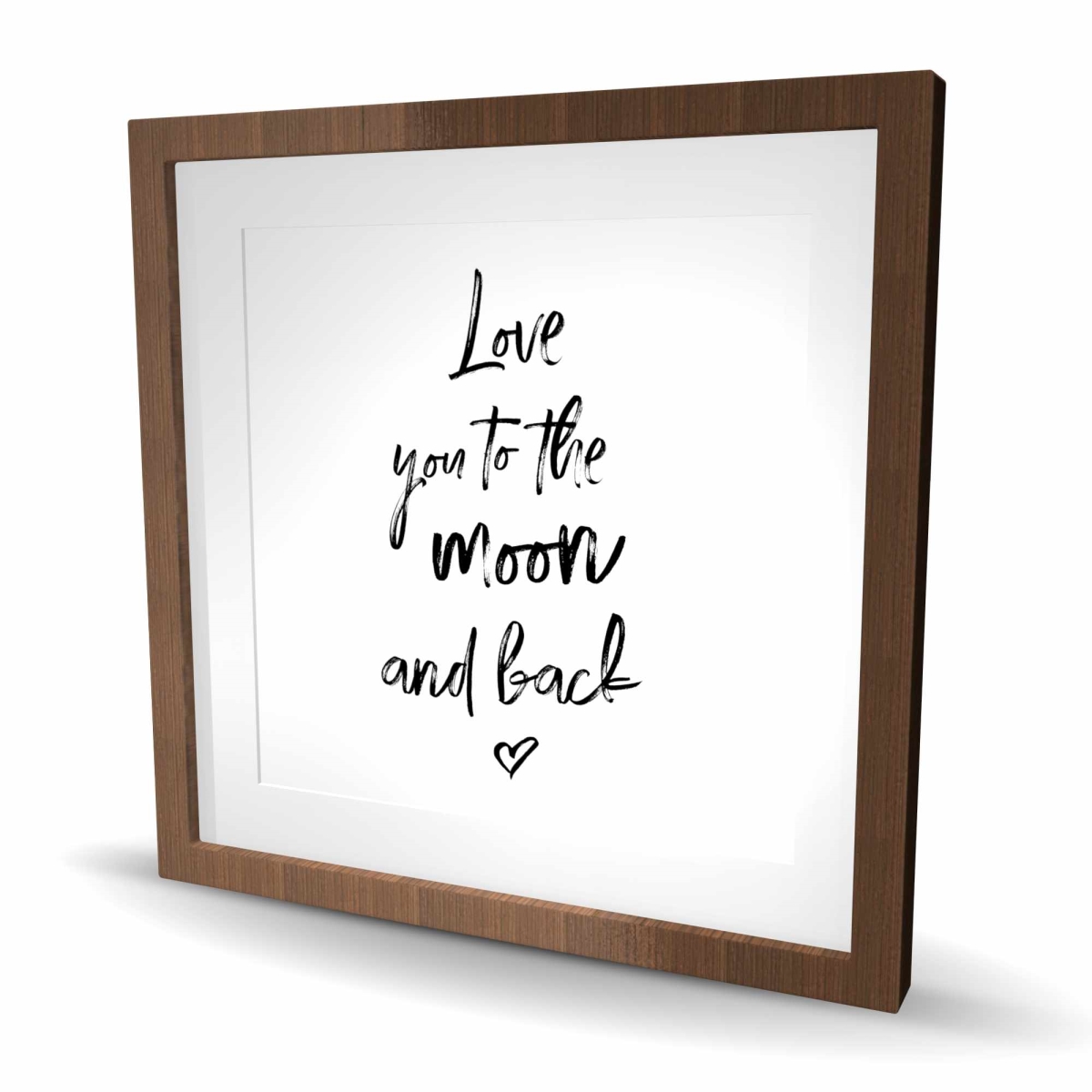 C1FM2424S50PC9 24 x 24 in. Love You To the Moon & Back - Hygge Black Framed Print Wall Art