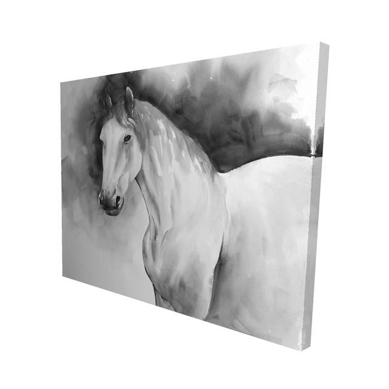 8 x 10 in. Domino Horse-Print on Canvas
