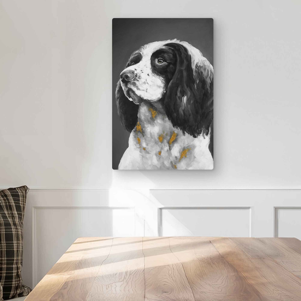 C1MP1218RFM5GY 12 x 18 in. English Springer Spaniel Dog Metal Print Wall Art - Bedroom Decor