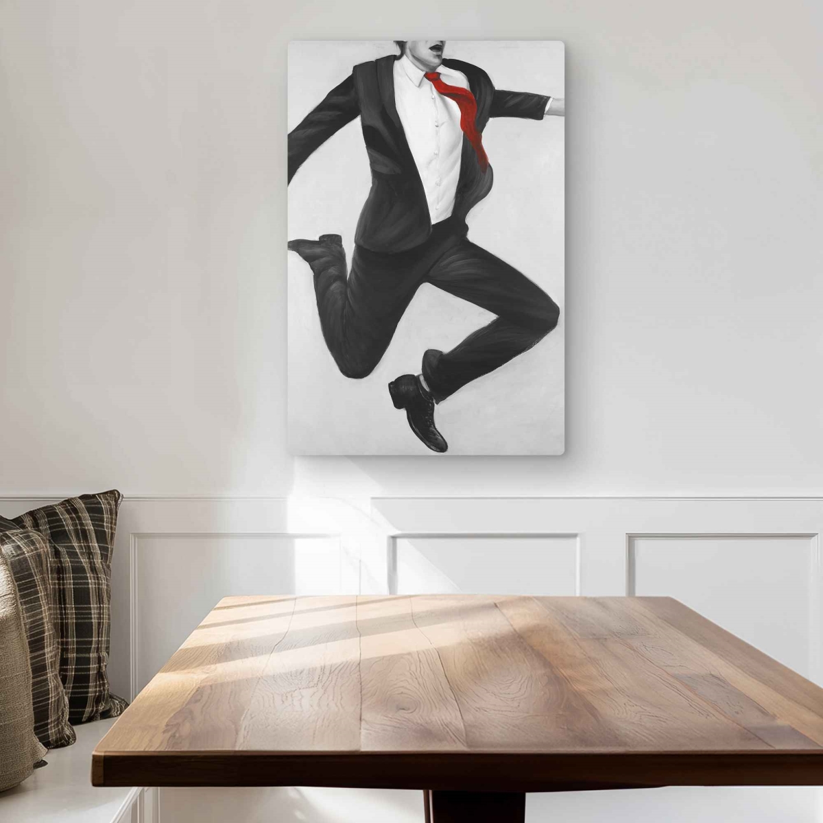 C1MP20307FSLV8 20 x 30 in. Happy Classic Man - Red Man Metal Print Wall Art for Home Decor