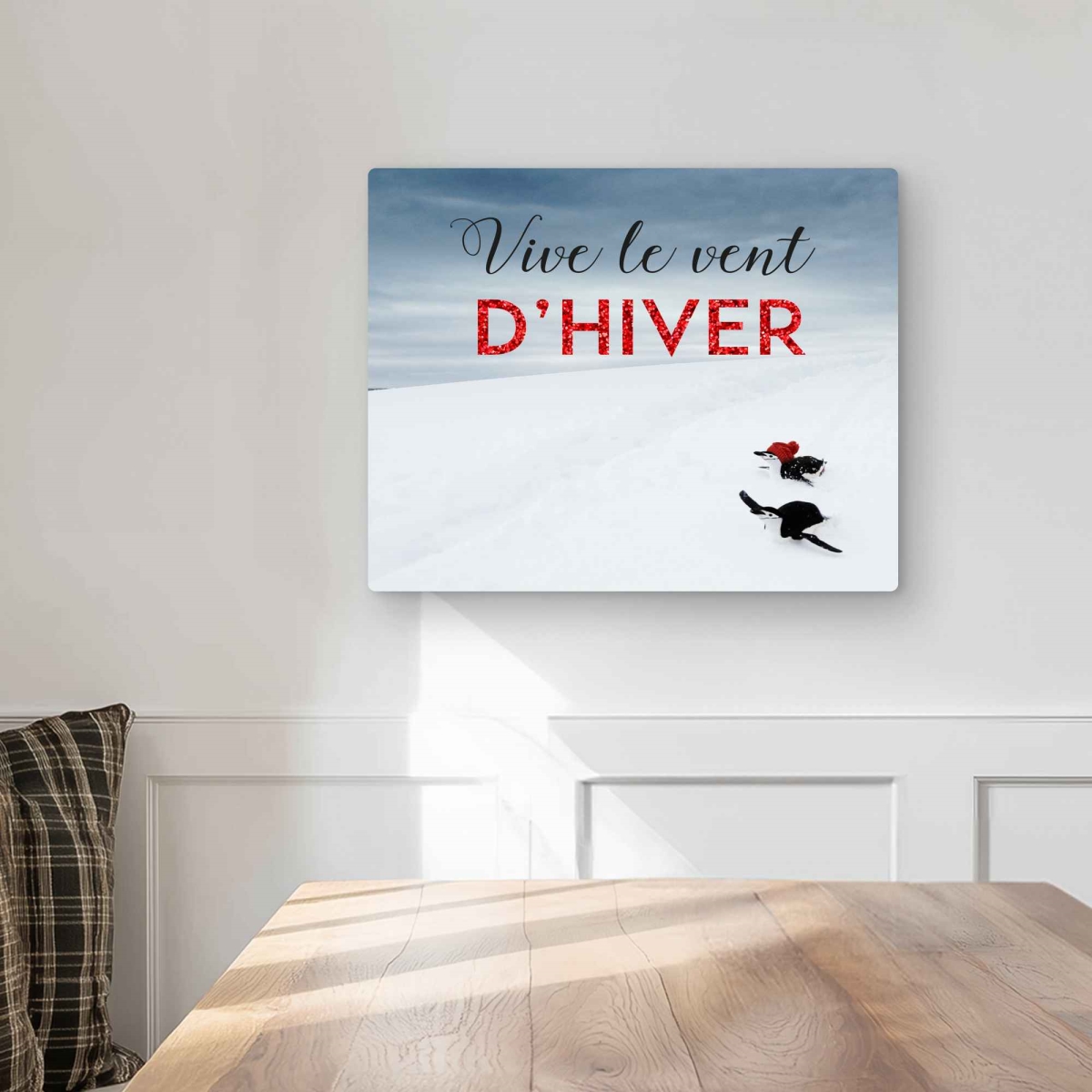 C1MP16206ZO1Z6 16 x 20 in. Jingle All the Way - Motivational Metal Print Wall Art for Home Decor