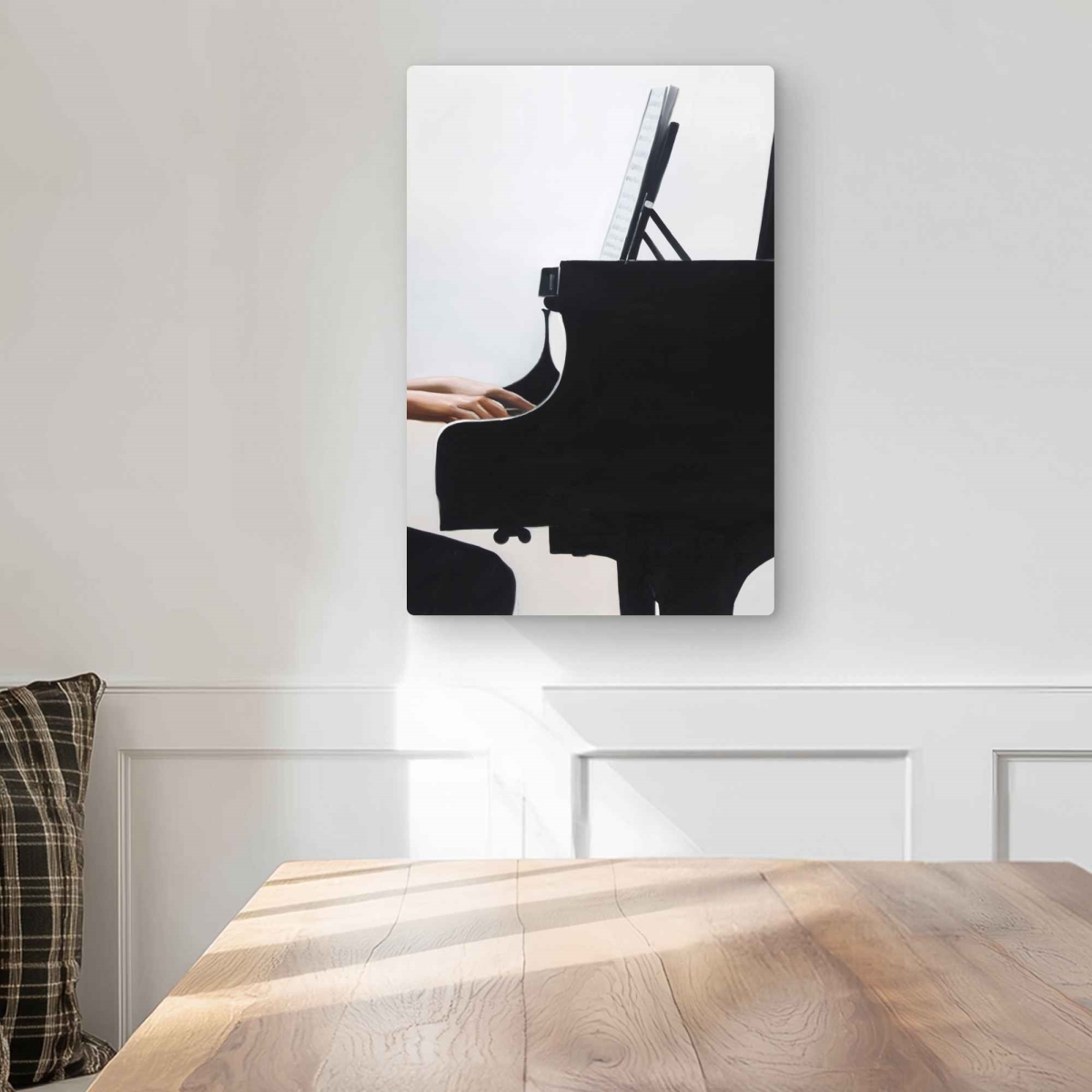 C1MP1218GEJMEW 12 x 18 in. Melody - Musical Metal Print Wall Art for Home Decor - Unique Art