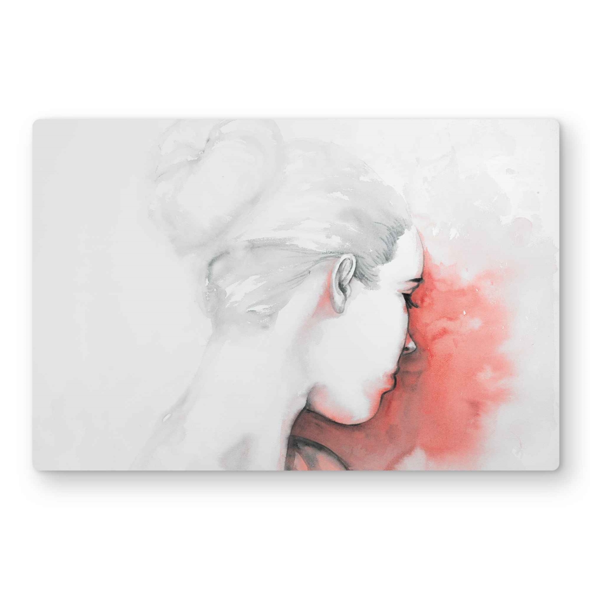 C1MP1218N902HC Pastel Woman - Illustrative Metal Print Wall Art for Home Decor - 12 x 18 in.