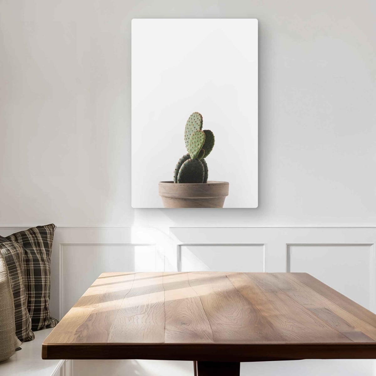 C1MP20300135M8 20 x 30 in. Potted Cactus - Kitchen Cactus Metal Print Wall Art for Home Decor