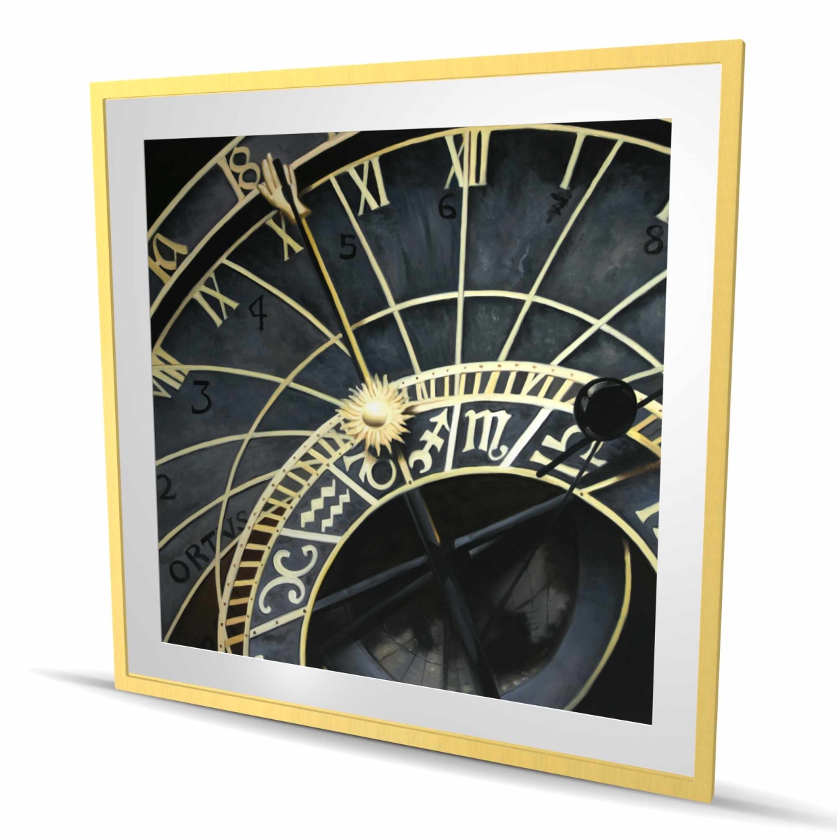 C1FM4848N33FRJ Astrologic Clock - Hyperrealist Framed Print Wall Art for Home Decor - 48 x 48 in.