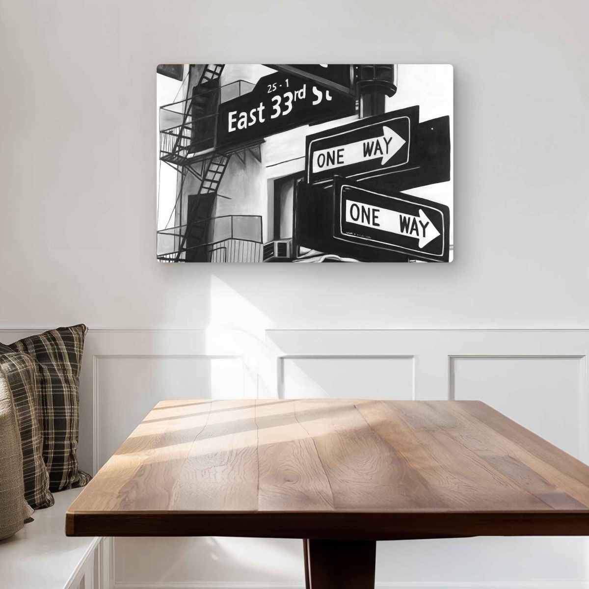 C1MP20301JT52K 20 x 30 in. York City Signs Metal Print Wall Art - Building Typo Home Decor