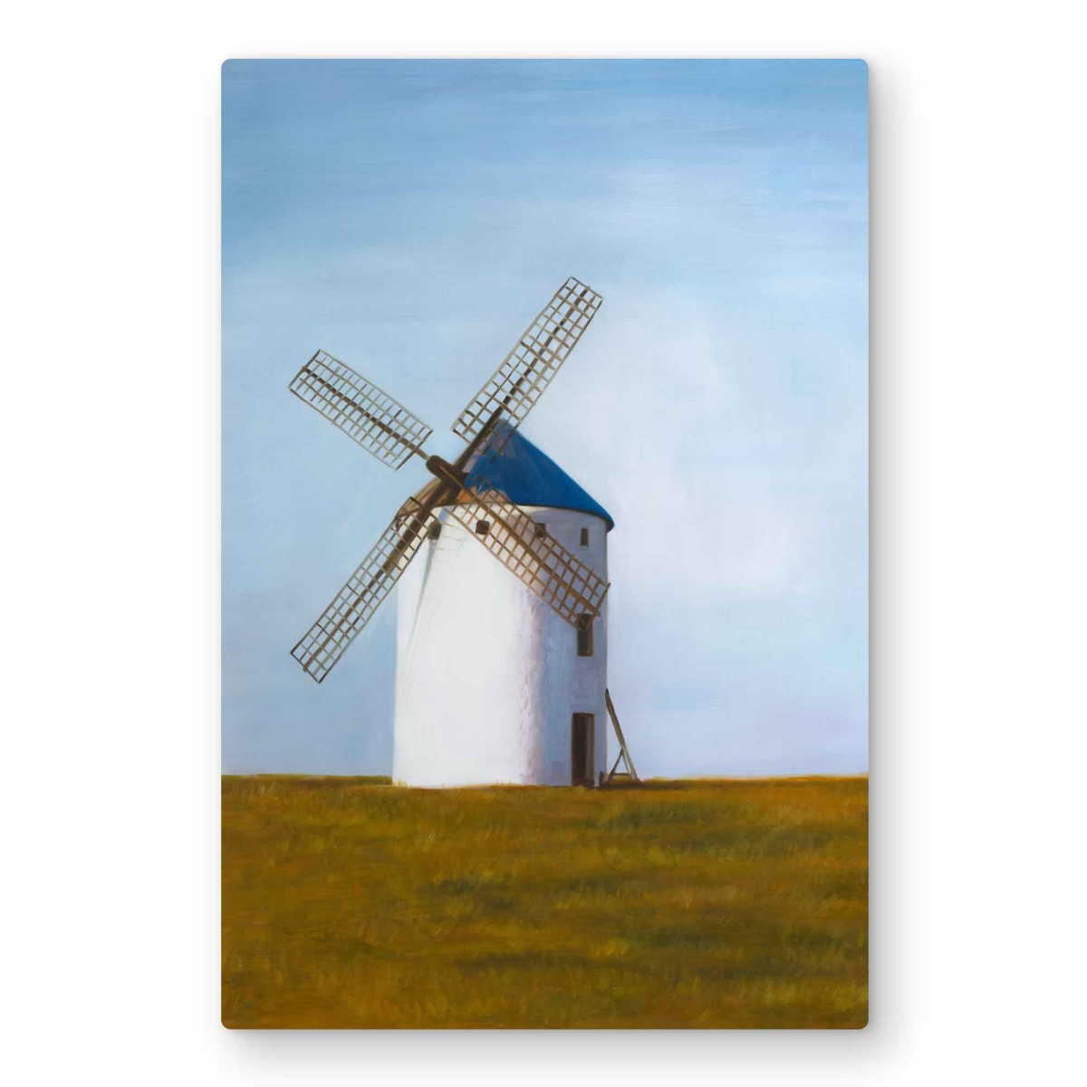 C1MP20301PU45N 20 x 30 in. Big Windmill - White Office Metal Print Wall Art for Home Decor