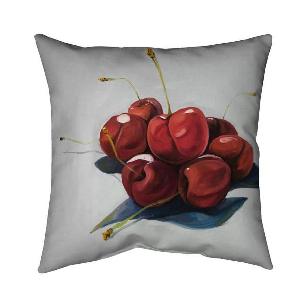 20 x 20 in. Pile of Cherries-Double Sided Print Indoor Pillow