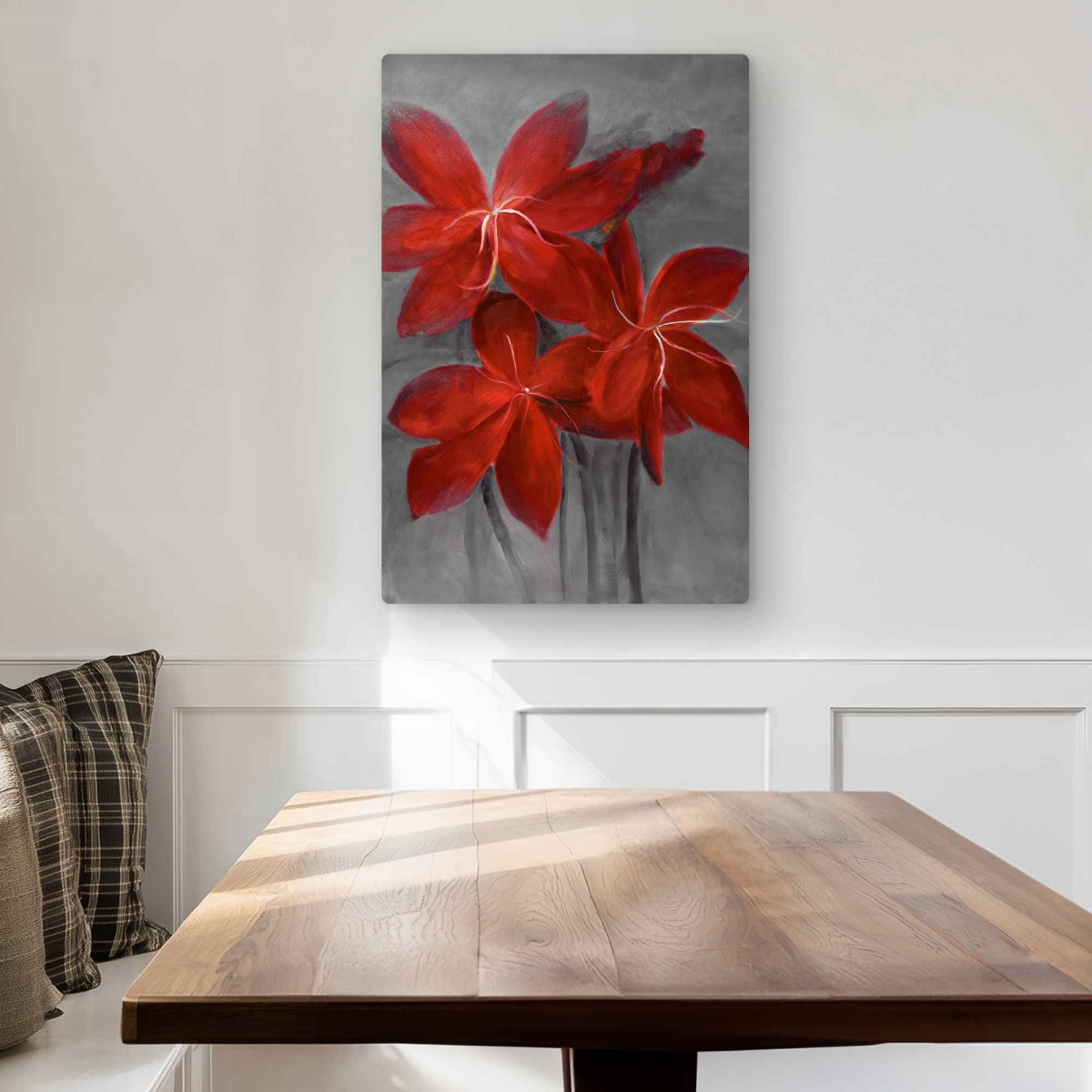 C1MP20304DDGJL 20 x 30 in. Asiatic Lily - Gray Metal Print Wall Art for Home Decor - Elegant Art