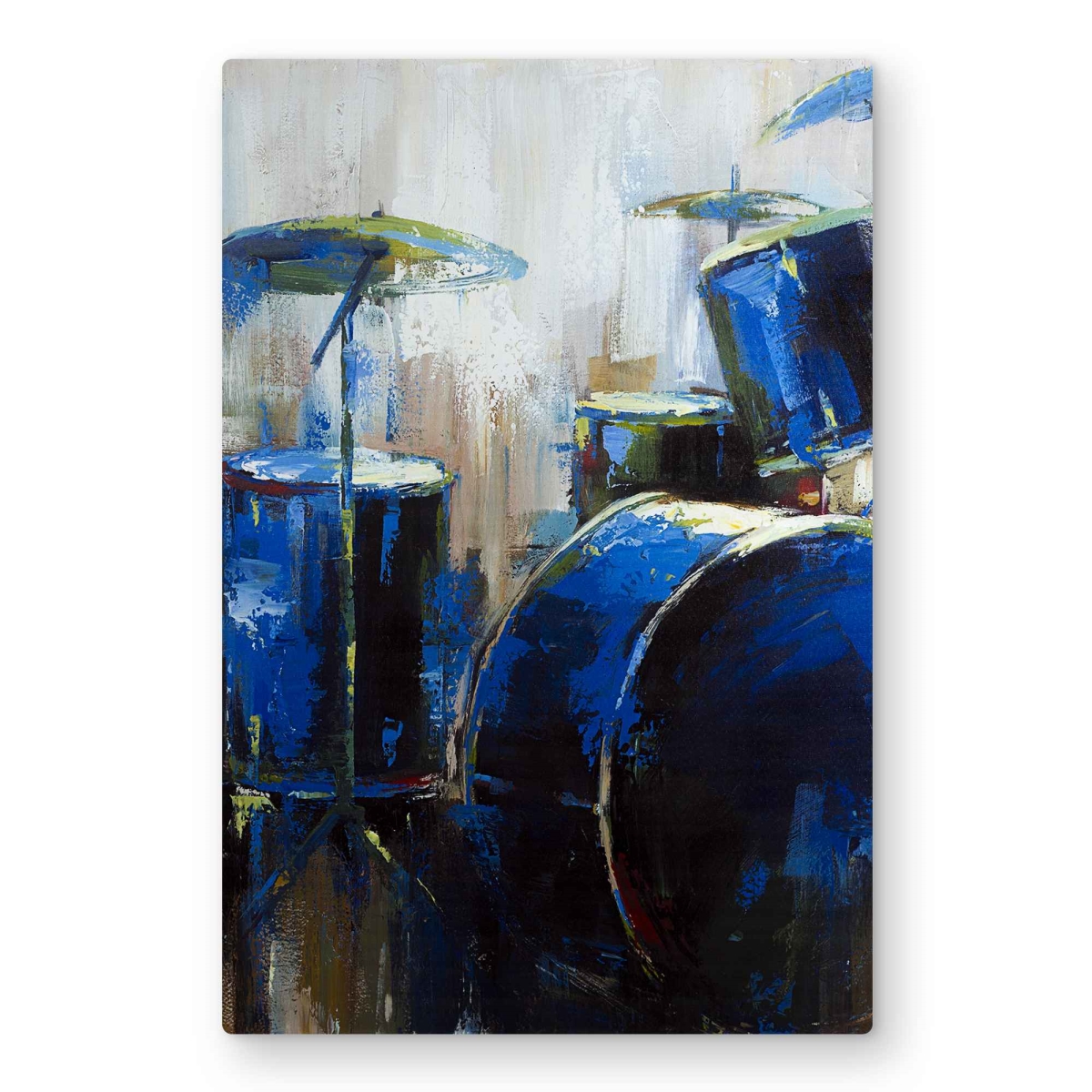 C1MP20305DA6GO 20 x 30 in. Abstract Drums - Metal Print Home Decor Wall Art - Unique