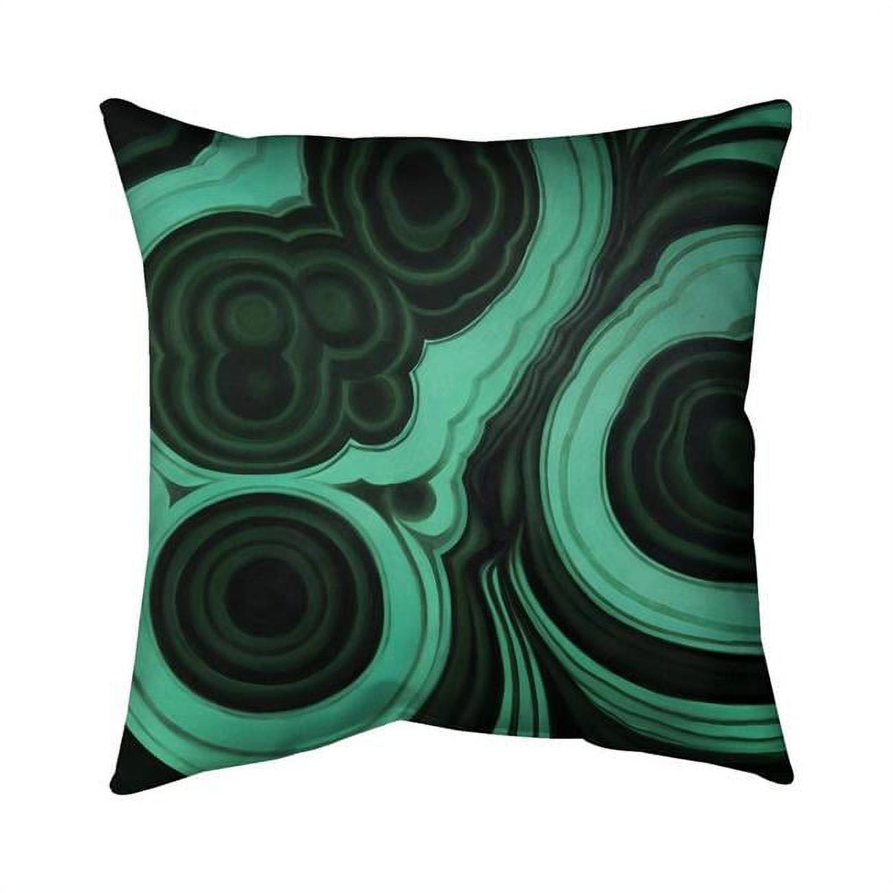 20 x 20 in. Malachite Stone-Double Sided Print Indoor Pillow