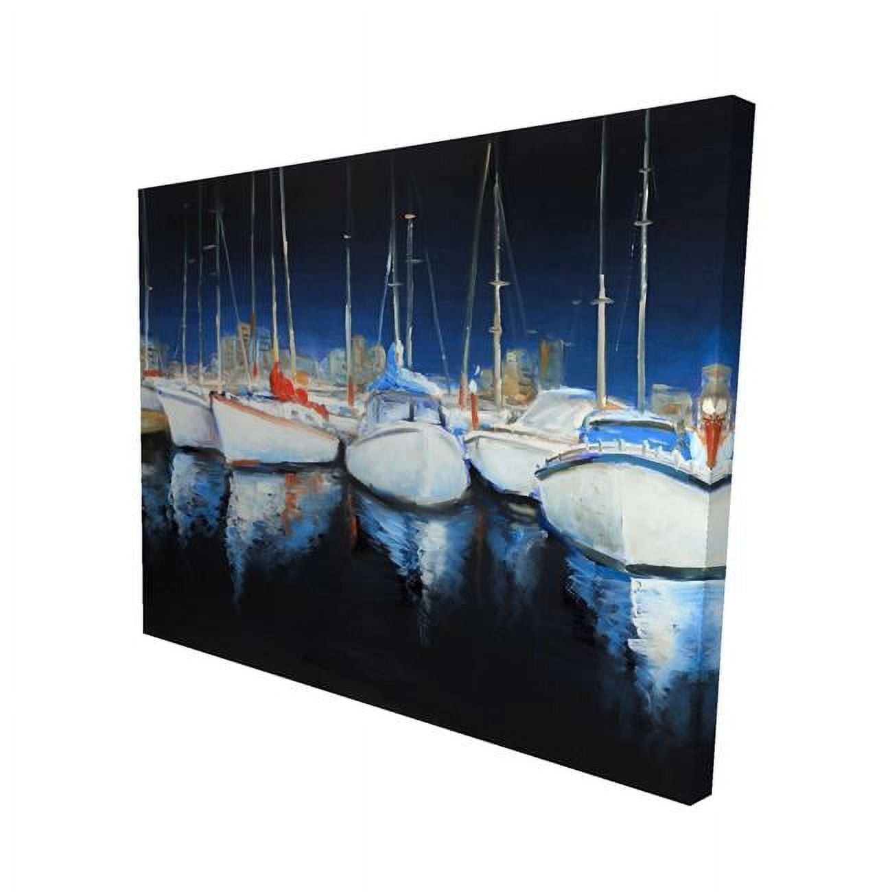 8 x 10 in. Evening At The Marina-Print on Canvas