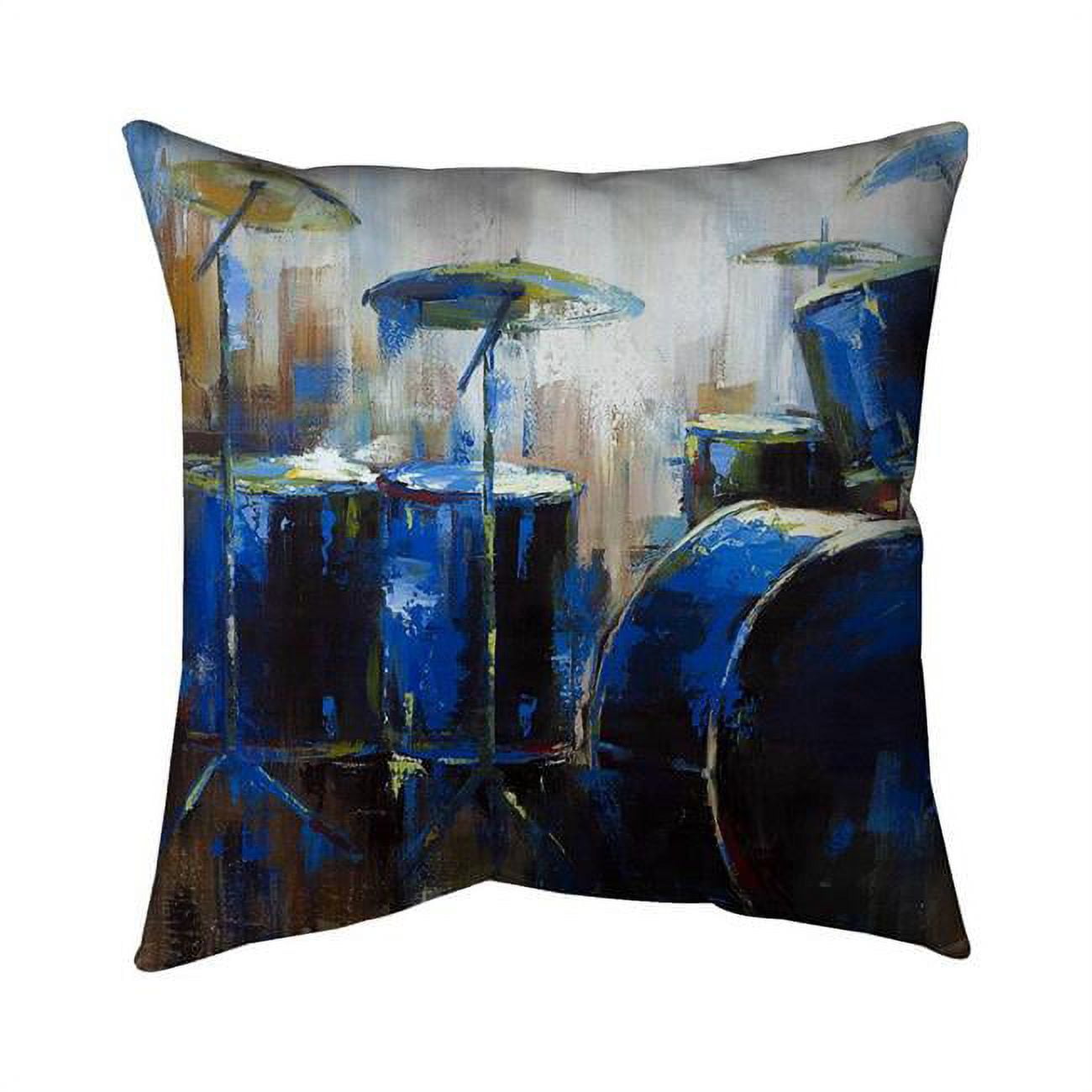 20 x 20 in. Asbtract Drums-Double Sided Print Indoor Pillow