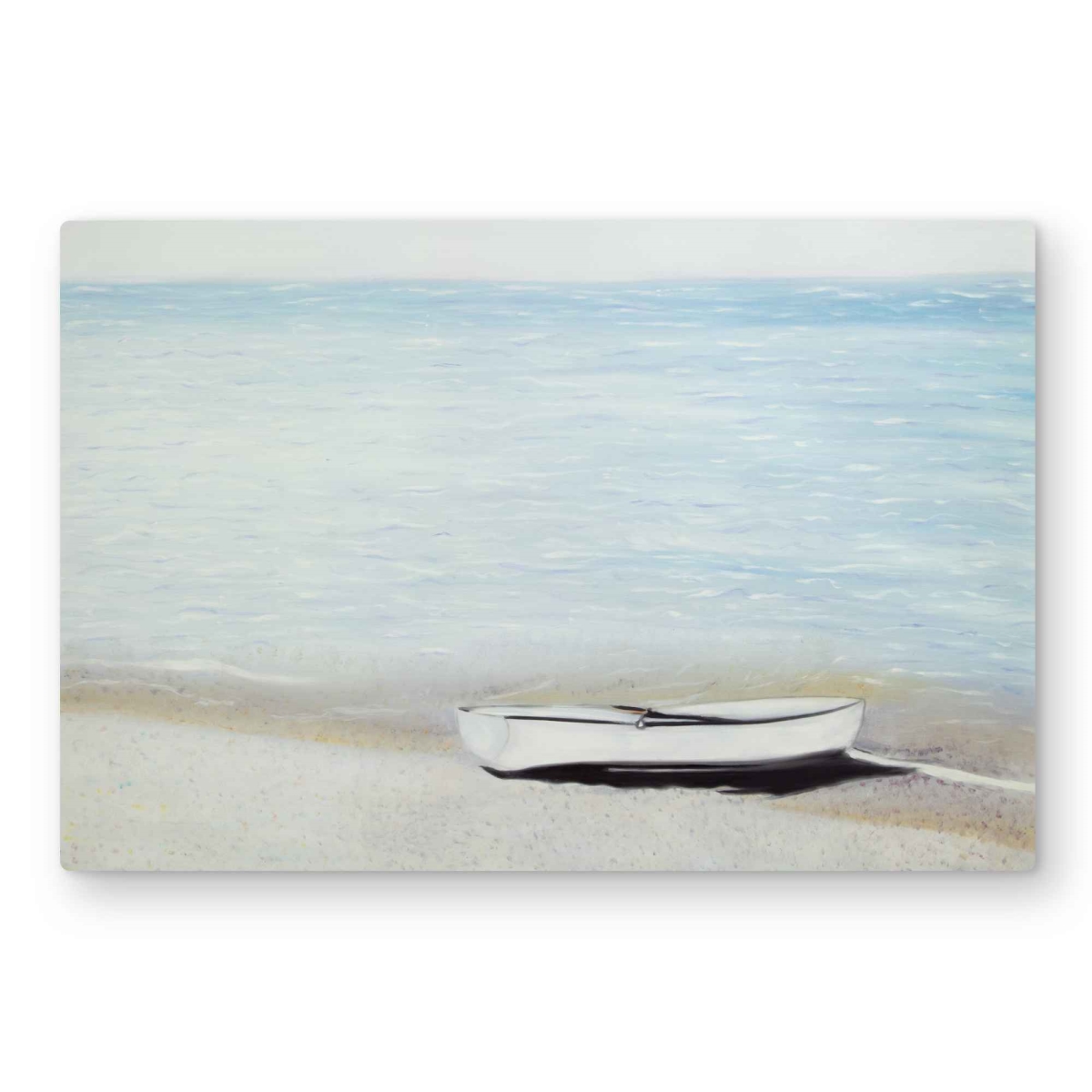 C1MP2030TKDEAU 20 x 30 in. Along the Sea - Coastal Beige Metal Print Wall Art for Home Decor