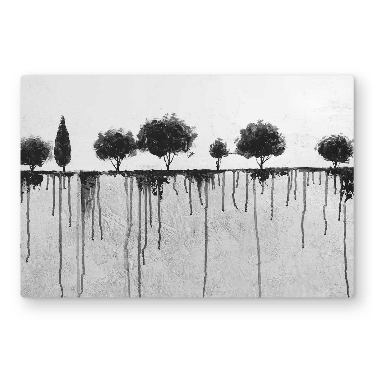 C1MP2030UEVZ9R 20 x 30 in. Ink Bleeding Trees - Metal Print Wall Art - Landscape Art