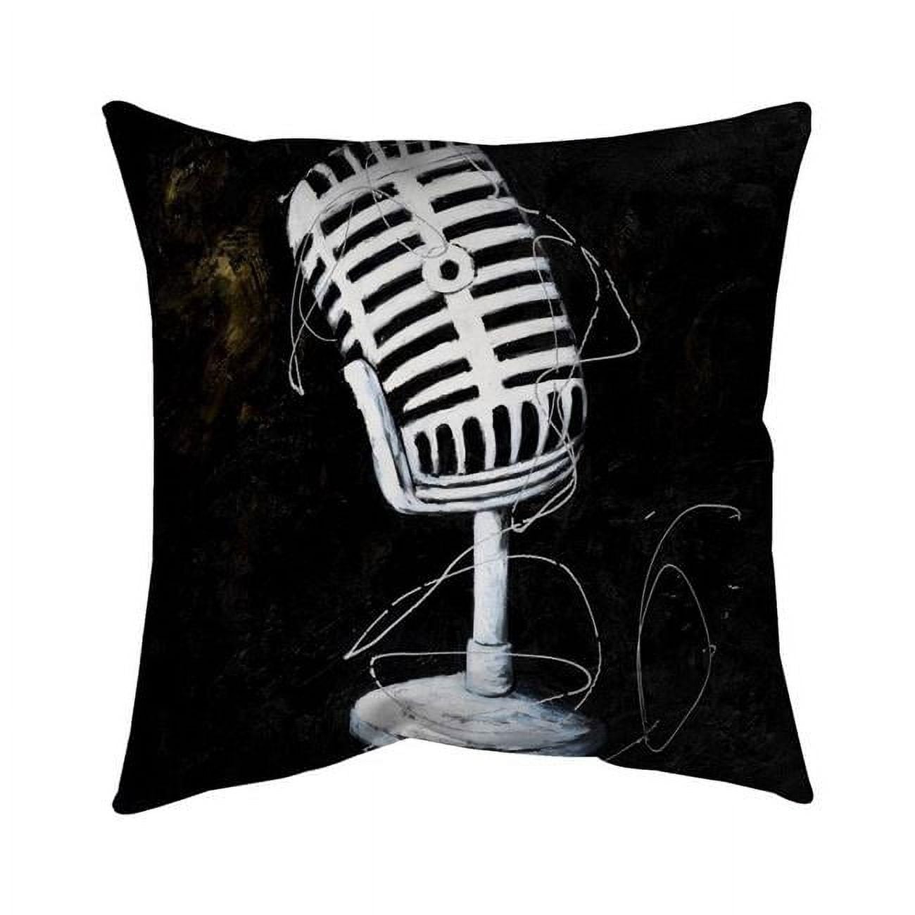 20 x 20 in. Microphone-Double Sided Print Indoor Pillow