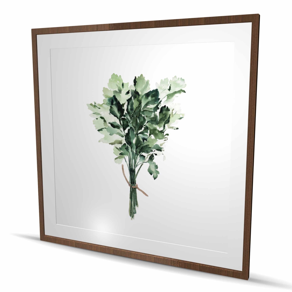 C1FM4848UEXHJC 48 x 48 in. Tied Up Persil Bundle - White Kitchen Framed Matted Print Wall Art