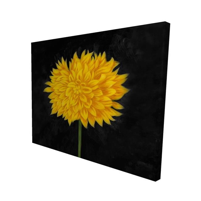 8 x 10 in. Yellow Chrysanthemum-Print on Canvas