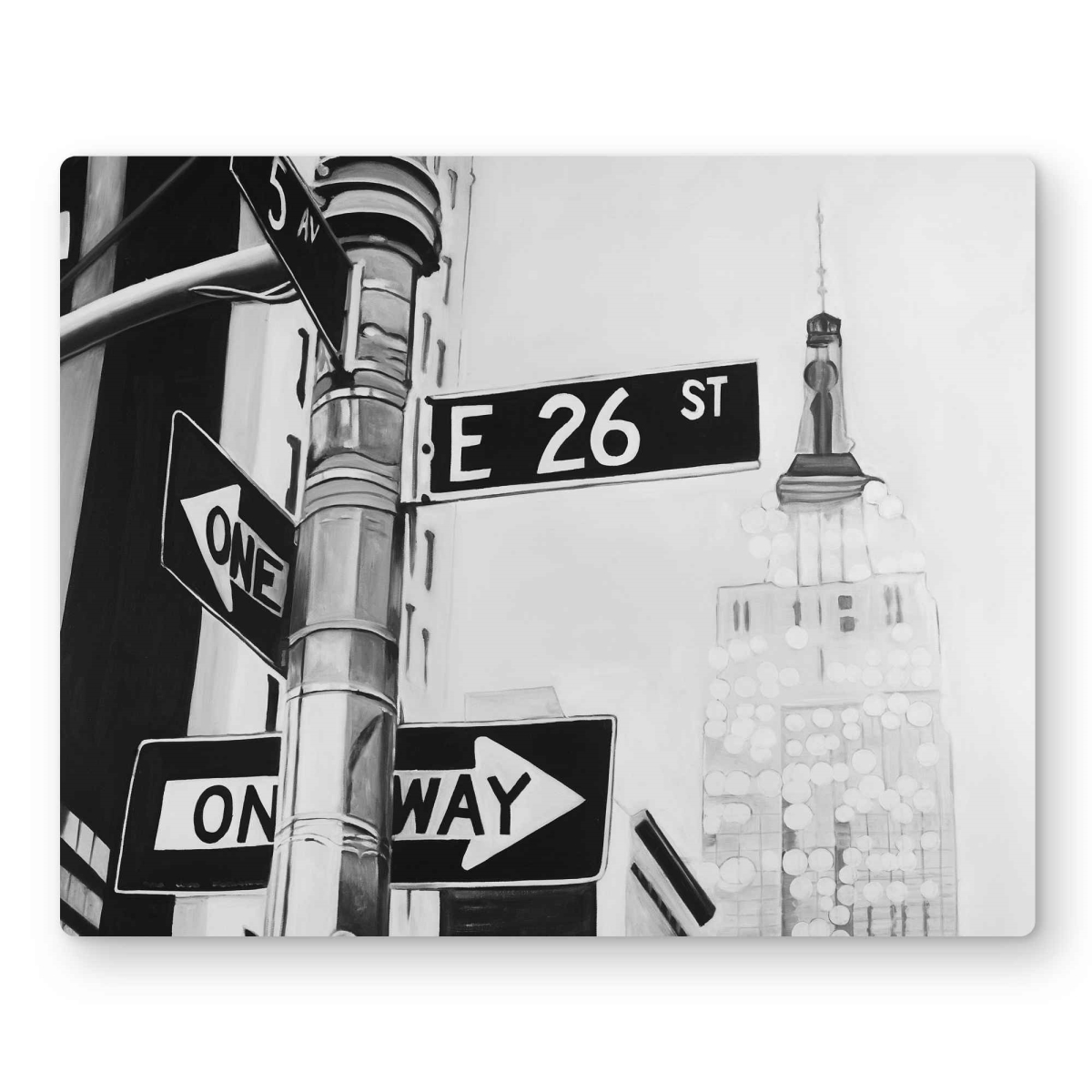 C1MP16205YUYII 16 x 20 in. York City Street Signs Metal Print Wall Art - Office Decor Ideas