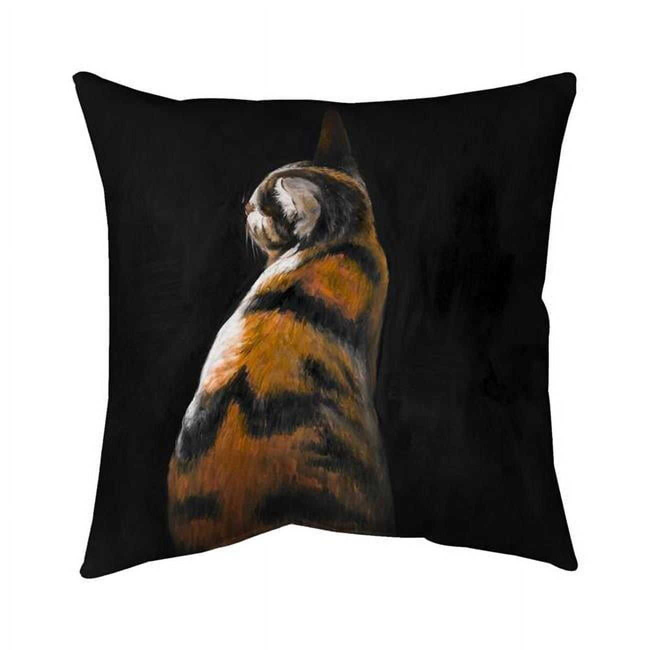 26 x 26 in. Spotted Cat-Double Sided Print Indoor Pillow