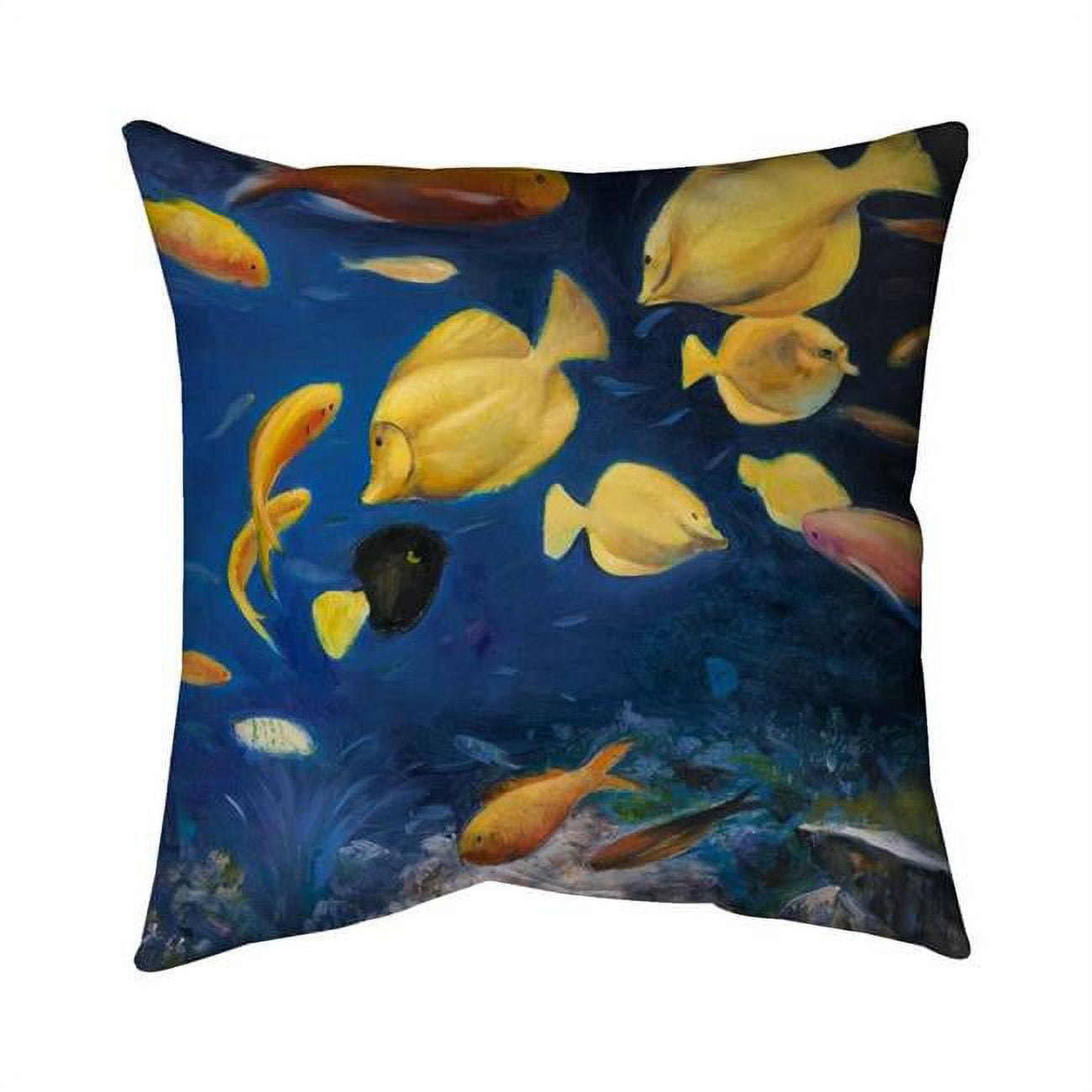 26 x 26 in. Fish Under The Sea-Double Sided Print Indoor Pillow