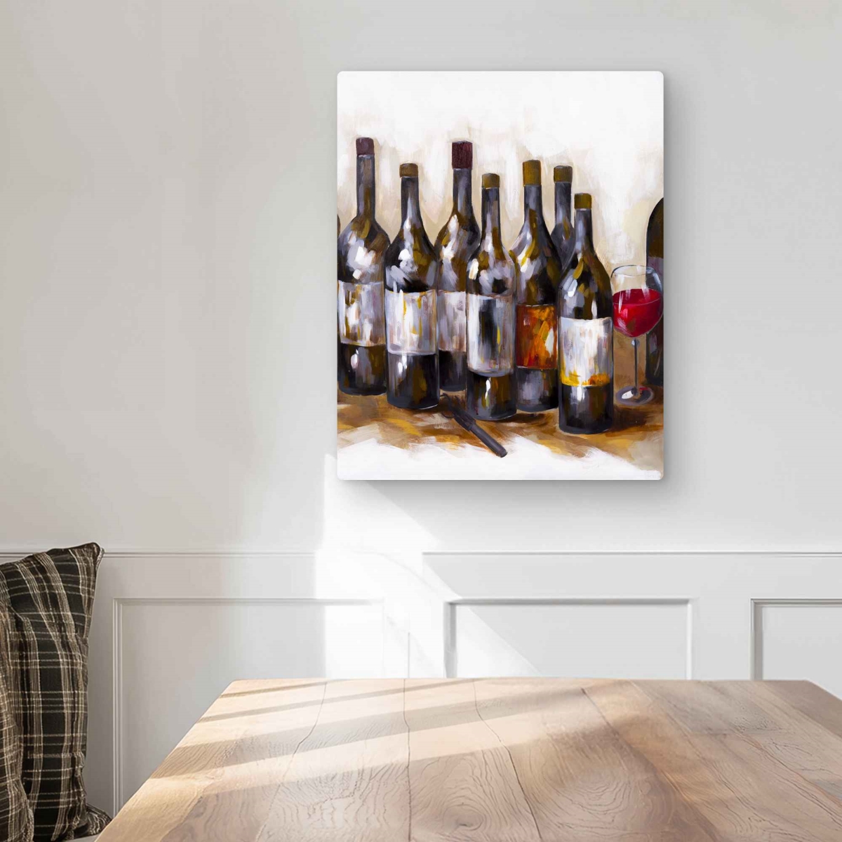 C1MP1620M65UDF 16 x 20 in. Red Wine Contemporary Red Metal Print Wall Art for Home Decor - Art