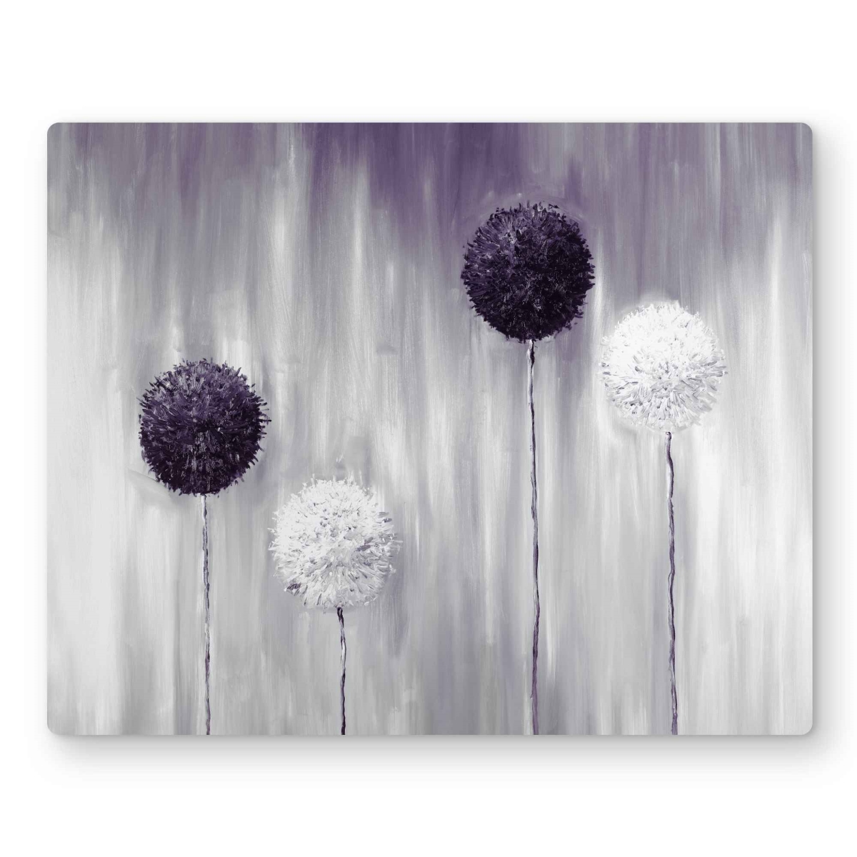 C1MP1620NL9EUC 16 x 20 in. Purple Allium Flowers Wall Art - Contemporary Metal Print