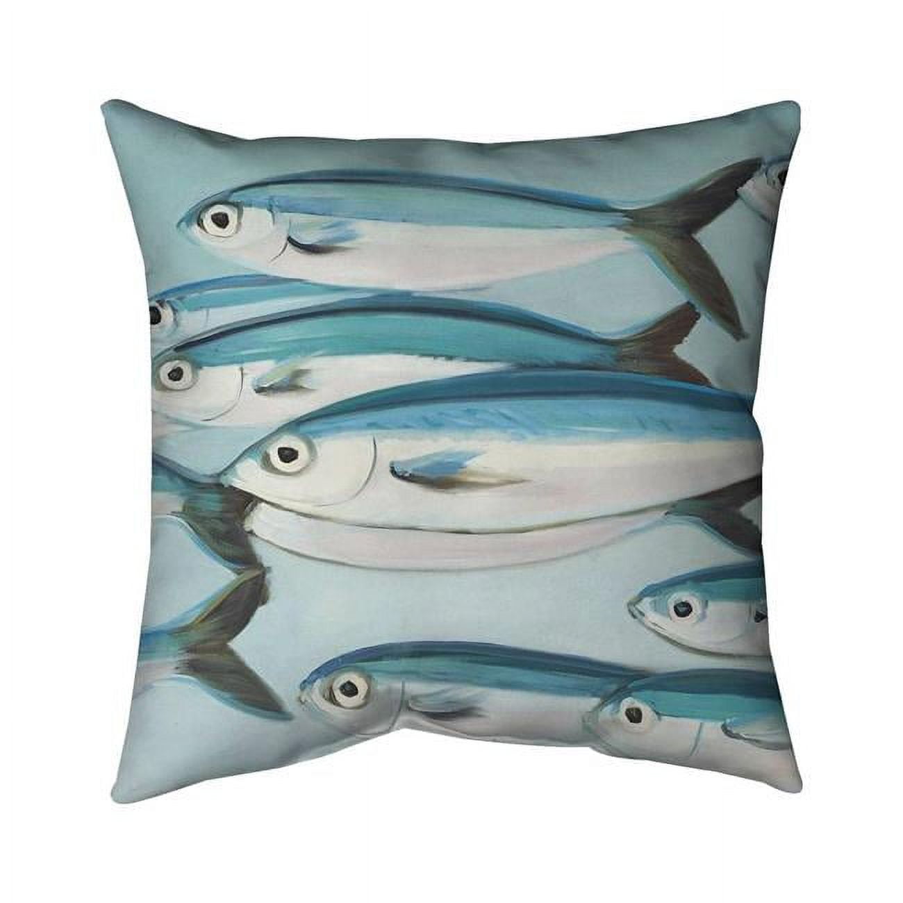 26 x 26 in. Small Fish of Caesio Caerulaurea-Double Sided Print Indoor Pillow