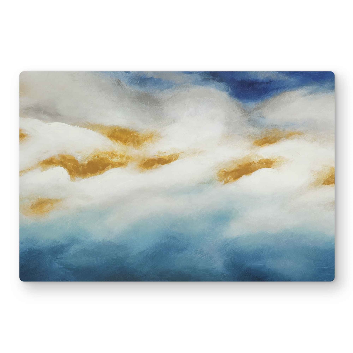 C1MP1218VYEGJ3 12 x 18 in. Abstract Landscape Wall Art - Pattern Abstract Metal Print