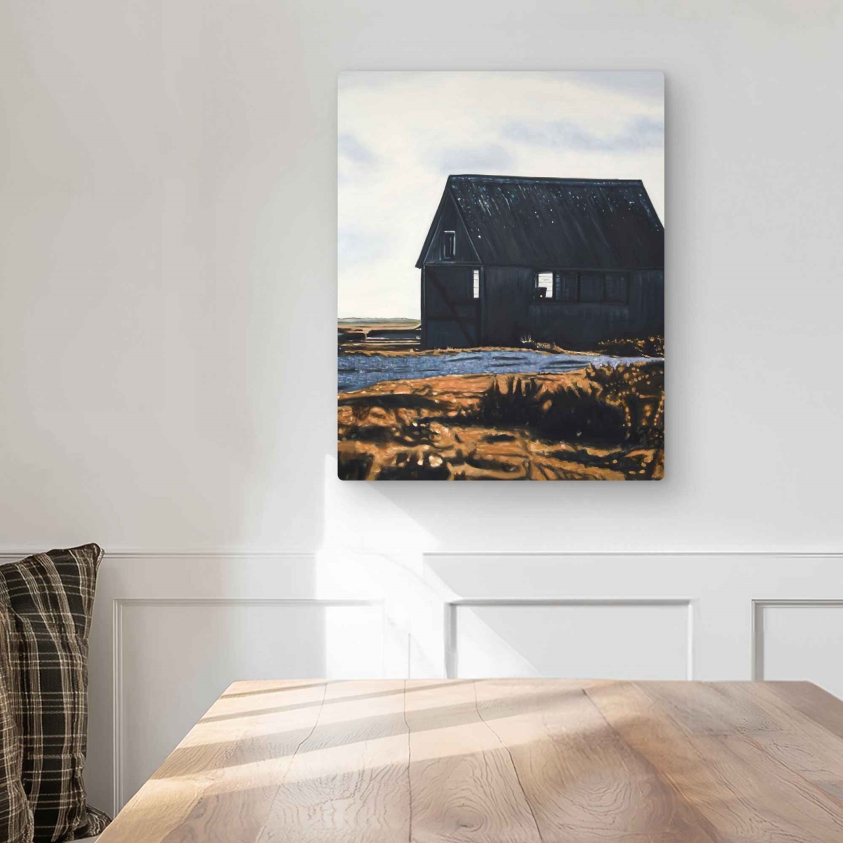C1MP1620ZNLMY1 16 x 20 in. Abandoned Barn - Rustic Metal Print Wall Art for Man Cave Decor