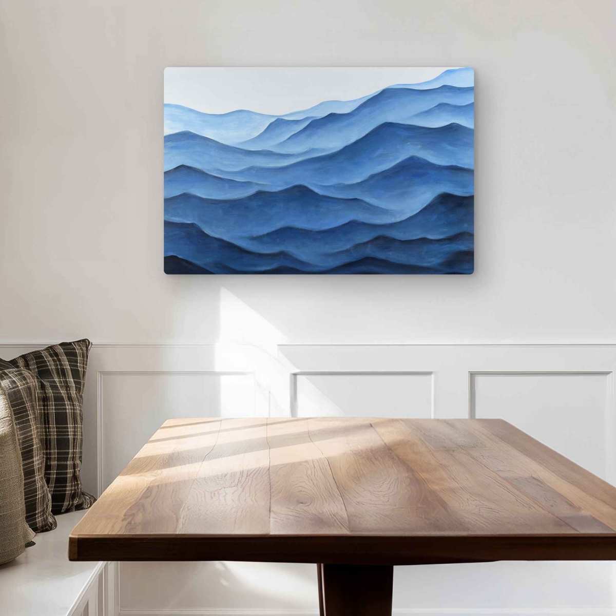C1MP2030OGBGRV 20 x 30 in. Blue Ocean - Coastal Classic Blue Metal Print Wall Art for Home Decor
