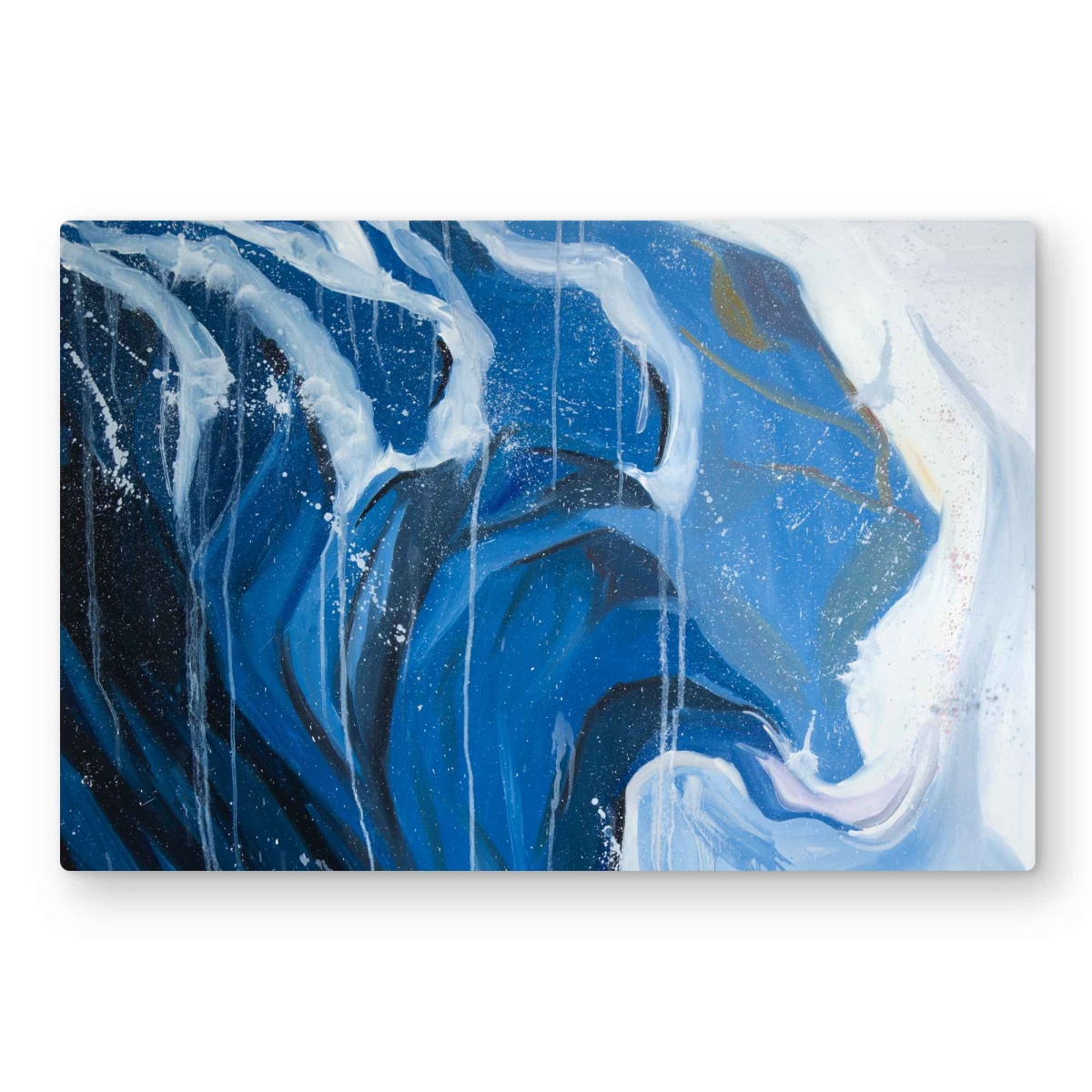 C1MP2030SSTVZT 20 x 30 in. Abstract Wave In Motion - Marine Metal Print Wall Art for Bathroom