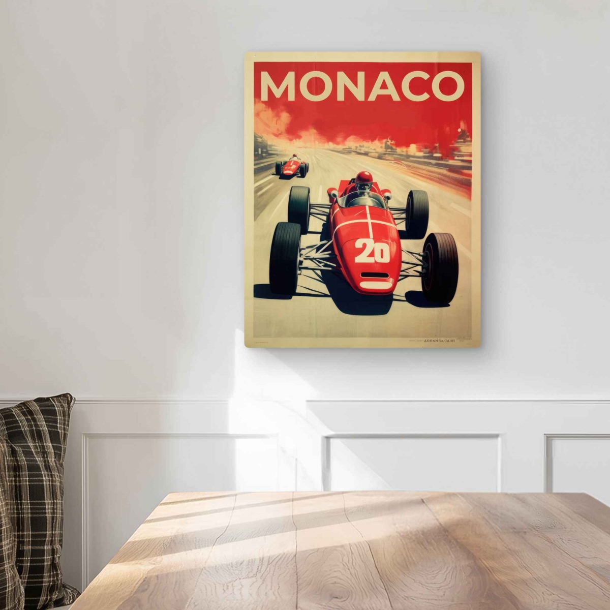C1MP1620B9Q0ZY 16 x 20 in. Faster Than You - Transportation Brown Metal Print Wall Art - Decor