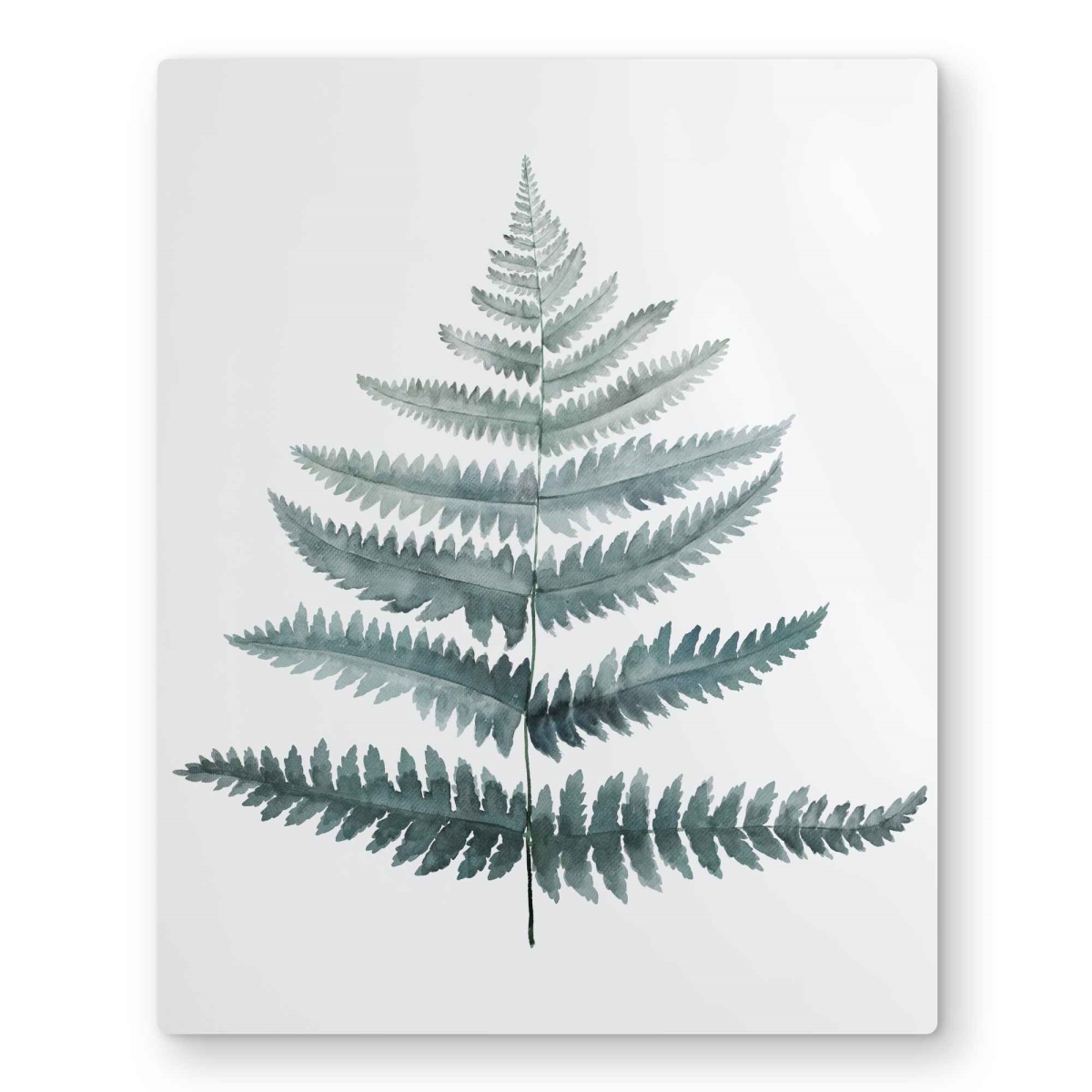 C1MP1620H1WOWU 16 x 20 in. Fern - Leaves Office Metal Print Wall Art for Stylish Home Decor