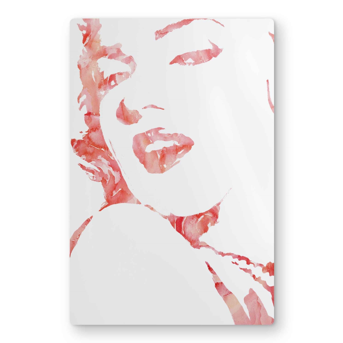 C1MP1218OFTCTJ 12 x 18 in. Glamor Marilyn Monroe Wall Art - Romantic Figurative Metal Print