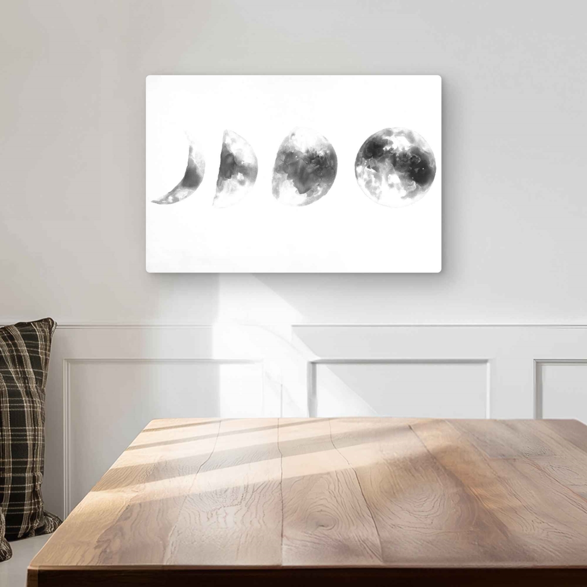 C1MP1218OHKGNU 12 x 18 in. Eclipse In Several Phases - Satellite View Metal Print Wall Art