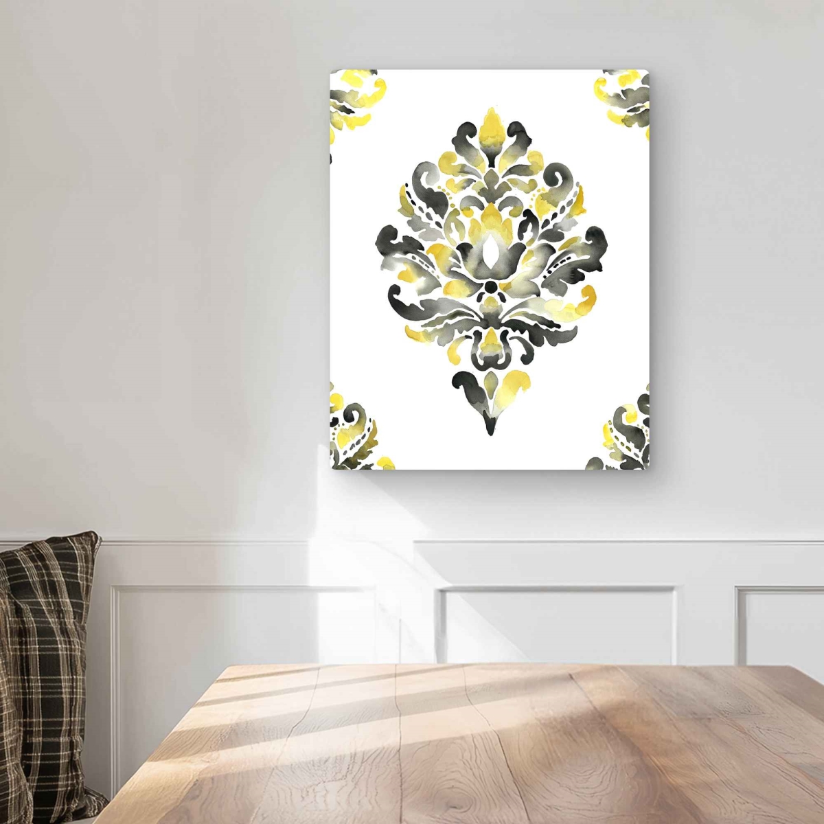 C1MP1620LWIFSQ 16 x 20 in. Baroque Ornament Wall Art - Patterns Shapes Metal Print