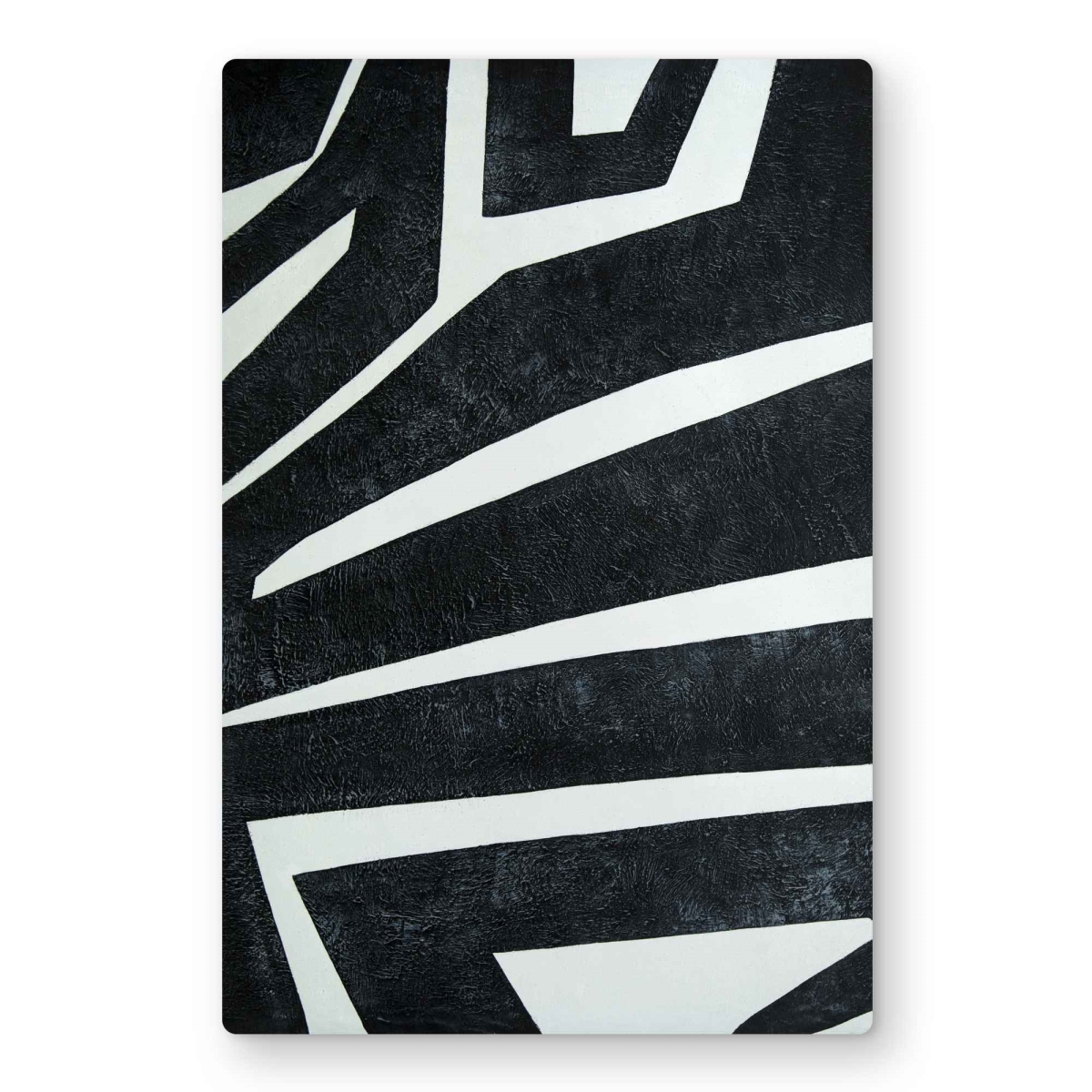C1MP1218BSDPZQ 12 x 18 in. Labyrinth - Black Man Cave Metal Print Wall Art for Home Decor