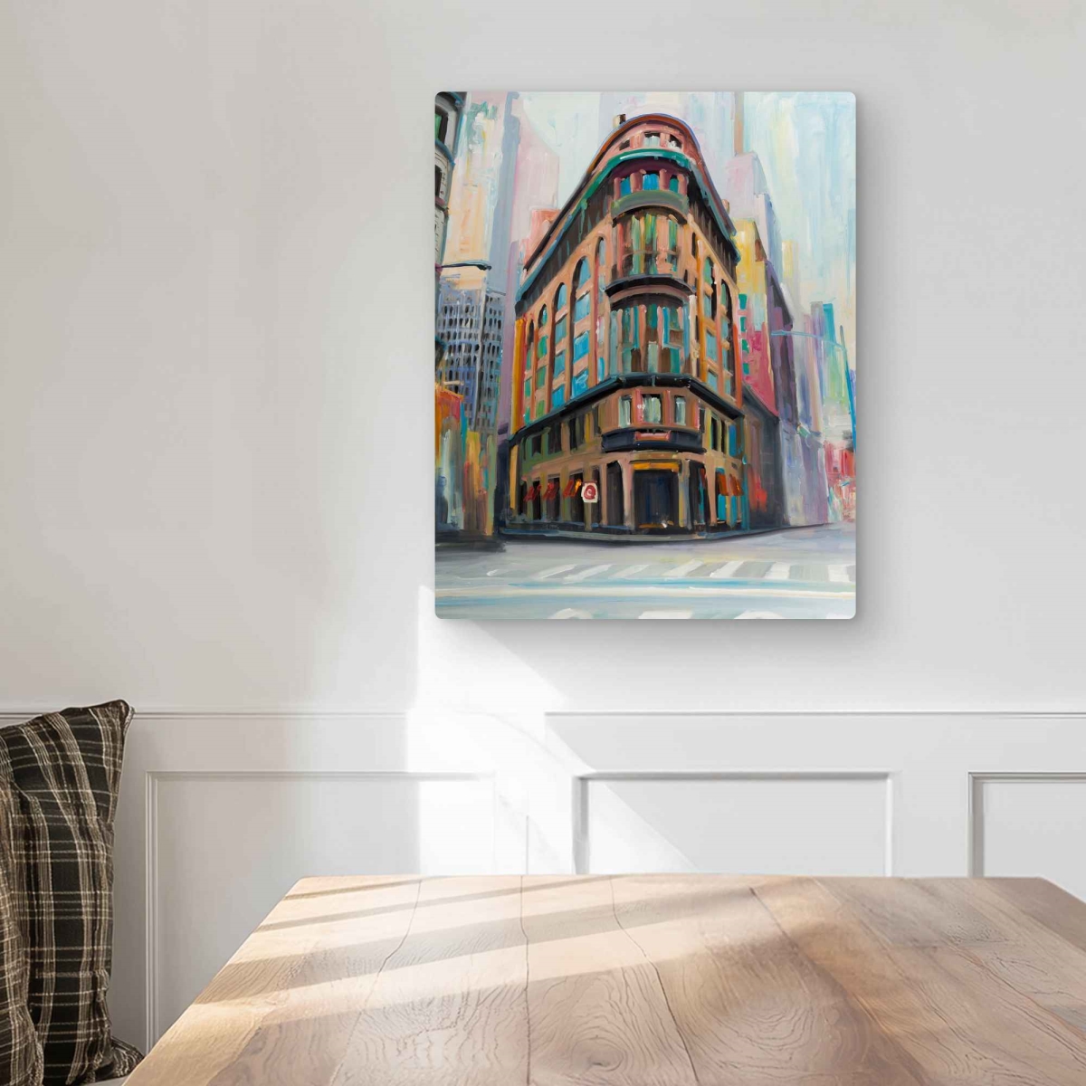 C1MP1620TELR2U 16 x 20 in. Building Architecture In York Wall Art - Contemporary Metal Print