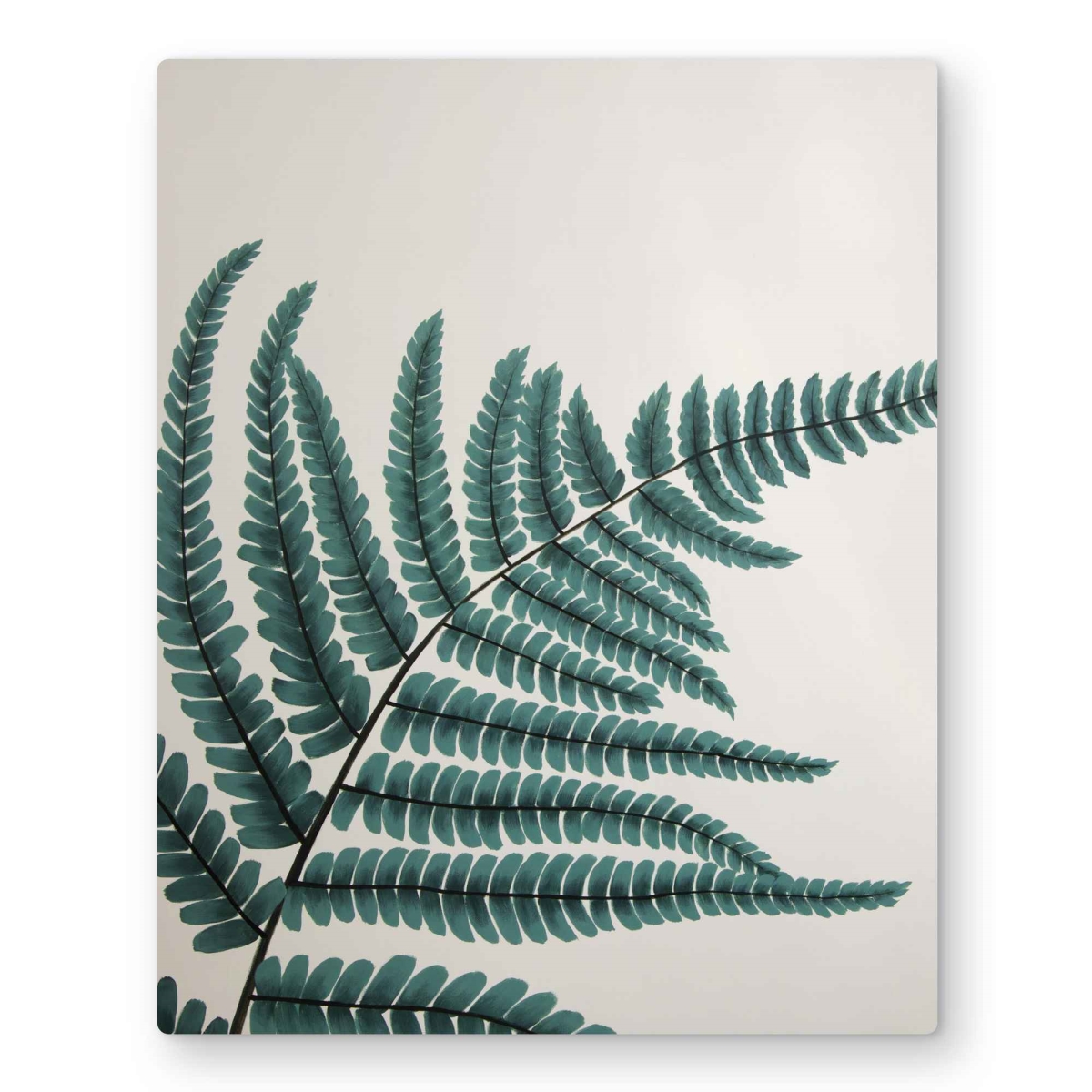 C1MP1620QGD4M9 16 x 20 in. Fern - Scandinavian Floral Metal Print Wall Art for Home Decor