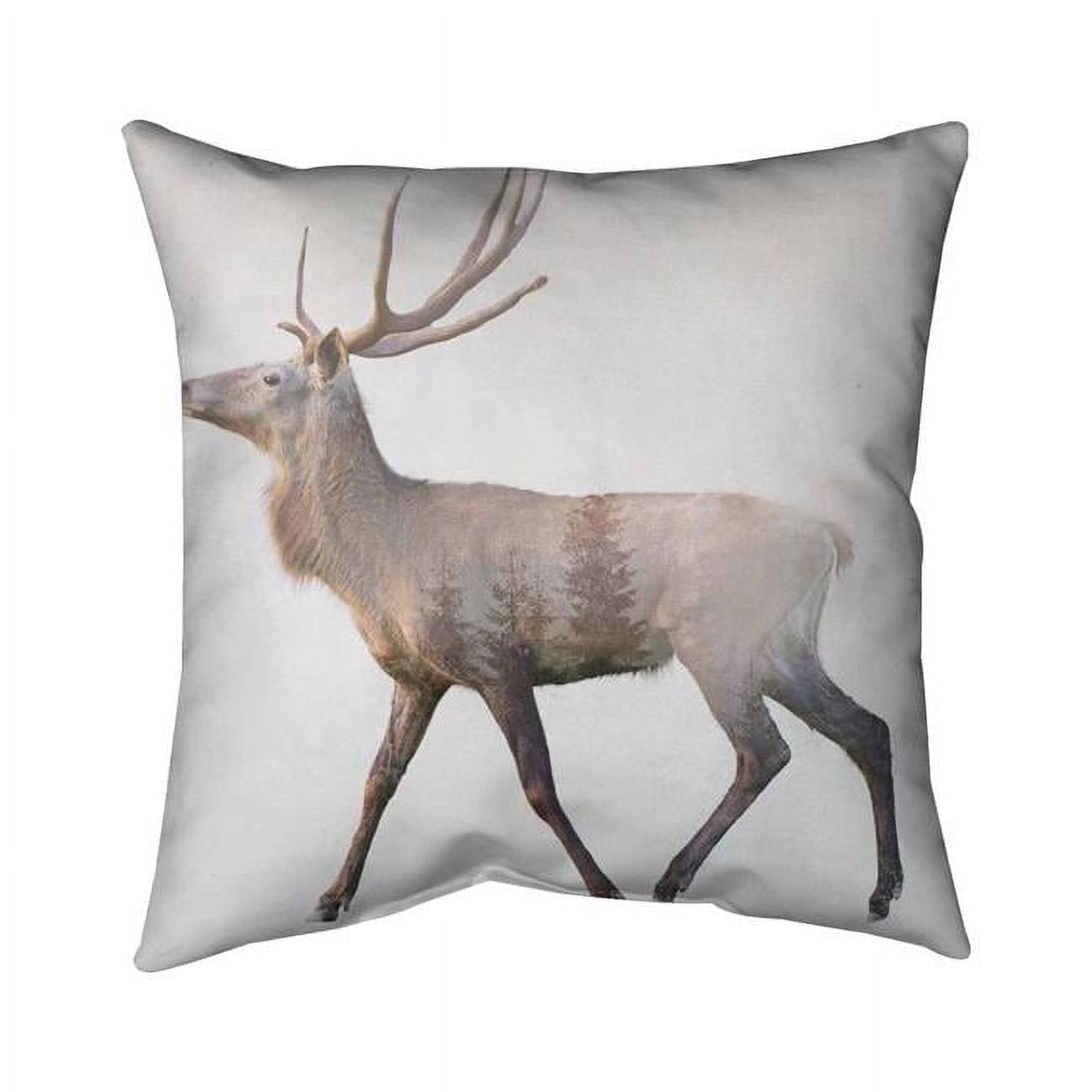26 x 26 in. Deer & Forest-Double Sided Print Indoor Pillow