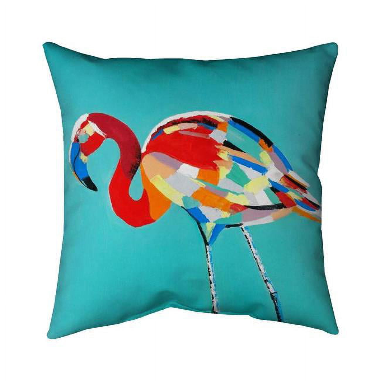 26 x 26 in. Abstract Flamingo-Double Sided Print Indoor Pillow