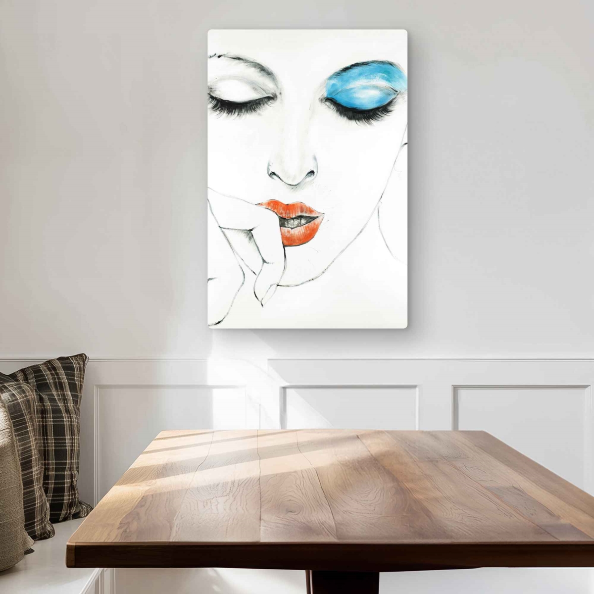 C1MP2030S3TAE8 20 x 30 in. Pure Style - Beauty Livingroom Metal Print Wall Art for Home Decor