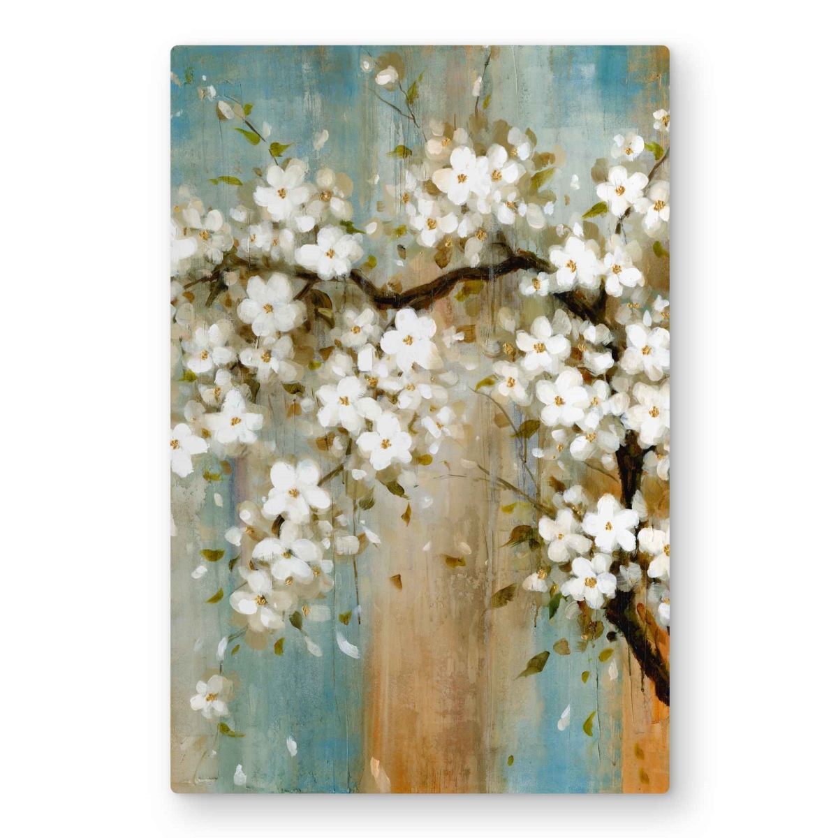 C1MP2030S9W89L 20 x 30 in. Relaxing Cherry Blossoms Wall Art - Contemporary Floral Metal Print